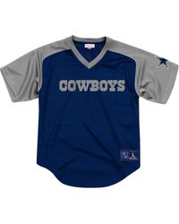 Mitchell & Ness - Nfl Final Seconds Mesh V-Neck Shirt "Dallas Cowboys - Lyst