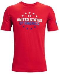 Under Armour - Freedom Us Of A T-Shirt 1365051 600" - Lyst