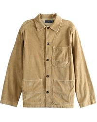 Polo Ralph Lauren - 10 Wale Corduroy Barton Overshirt "Classic Camel" 710B24260001" - Lyst