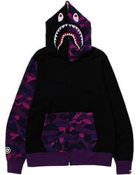 A Bathing Ape - Color Camo Shark Full Zip Hoodie (Fw23) 1J801 150 120" - Lyst