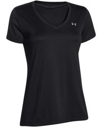 Under Armour - Tech V-Neck Short Sleeve T-Shirt 1255839 002" - Lyst