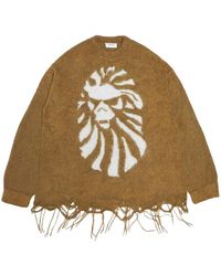 A Bathing Ape - Japan Distressed Knitted Sweater 049" - Lyst