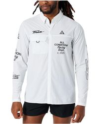 Nike - Acg Uv-Resistant Button-Up Long-Sleeve Graphic Top "Aireez" Iu8150 100" - Lyst
