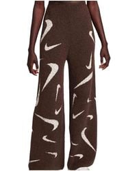 Nike - Sportswear Phoenix Cozy Bouclé High-Waisted Wide-Leg Knit Pants "Earth Light Orewood" Fd4288 227" - Lyst