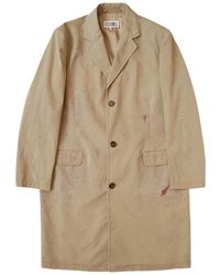 MM6 by Maison Margiela - Paint Splatter Trench Coat Sh2Ah0007S78537113" - Lyst
