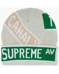 Supreme Lacoste Beanie in Blue - Lyst