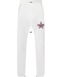 Amiri - Paisley Star Logo Sweatpants Mjsp013 100 Whit" - Lyst