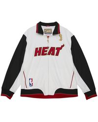 Mitchell & Ness - Championship Jacket "Nba Miami Heat 2012" Afzj4937 Mhe12Pppwhit" - Lyst