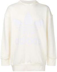 adidas - Adicolor Trefoil Crewneck "Off" Bq1801" - Lyst