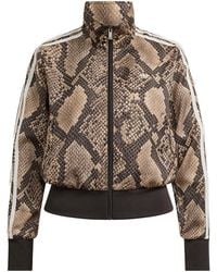 adidas - Satin Snake Print Firebird Track Jacket "Linen Magic" Kx1885" - Lyst