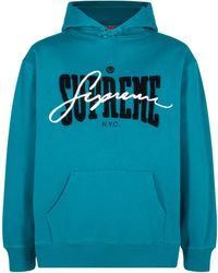 Supreme - Embroidered Chenille Hooded Sweatshirt "Ss22 Dark" Su25005" - Lyst
