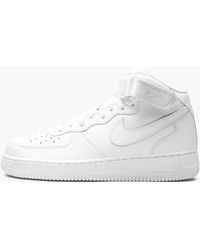 Nike - Air Force 1 Mid '07 "triple White" Shoes - Lyst