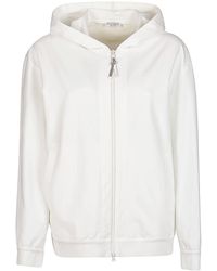 Brunello Cucinelli - Cotton Zip Hoodie "Natural" Brun1376" - Lyst