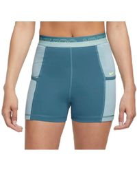 Nike - Pro High-Waisted 3" Training Shorts With Pockets "Aqua/ Dx0059 440" - Lyst