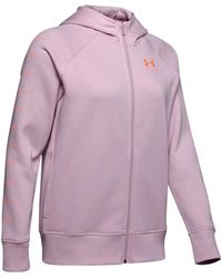 Under Armour - Rival Fleece Sportstyle Hoodie Fog Peach" 1348559 694" - Lyst