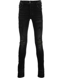 Amiri - Mx1 Camo Leather Patch Jeans "Aged" Pf22Mds028 023" - Lyst