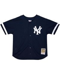 Mitchell & Ness - Authentic Bp Jersey "Mlb New York Yankees 1998 Bernie Williams" Abbf3117 Nyy98Bwinavy" - Lyst