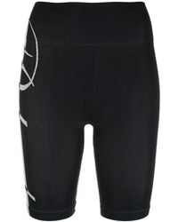 Rhude - Core Techknit Biker Short Rhfw22Pa03642486 Blk" - Lyst