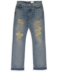 Rhude - Beach Bum Denim Straight-Fit Jeans Rhss24Pa01012305 Dig" - Lyst