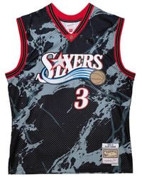 Mitchell & Ness - Marble Swingman Jersey "Nba Philadelphia 76Ers 2000 Allen Iverson" Tfsm1278 P7600Aivblck" - Lyst