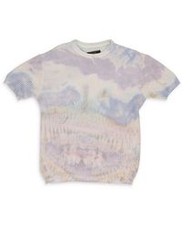 Amiri - Tie Dye Knit Short Sleeve Shirt Multicolor_Tie_Dye_Knit" - Lyst