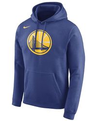 Nike - Nba Club Fleece Logo Pullover Hoodie "Golden State Warriors" 881131 495" - Lyst
