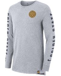 Nike - Nba Dri-Fit Long Sleeve T-Shirt "Golden State Warriors" 939022 100" - Lyst