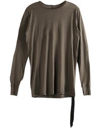 Rick Owens - Level Long Sleeve T-Shirt "Dark Dust" Du01F4260 Bh 78" - Lyst