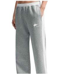 Nike - Studio Fleece Medium Weight Run Club” Mid-Rise Track Pants "Dark Heather Sail Sail" Io2302 063" - Lyst