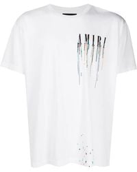 Amiri - Ma Drip Logo T-Shirt Ps22Mjl026 100" - Lyst
