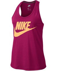 Nike - Nsw Essential Tank Top "Fuchsia Melon" 831731 607" - Lyst
