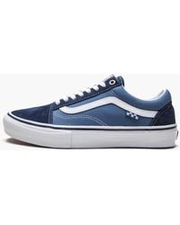 Vans Canvas Old Skool Reissue (leather) Midnight Navy in Blue for Men - Lyst