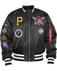 KTZ - Pittsburgh Pirates Alpha Industries X Reversible Bomber Jacket Camo" Ne517" - Lyst