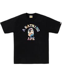A Bathing Ape - Art Camo College T-Shirt 082" - Lyst
