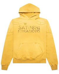 Satoshi Nakamoto - Moto Logo Hooded Sweatshirt "Mustard" Ss25H0002 Mus" - Lyst
