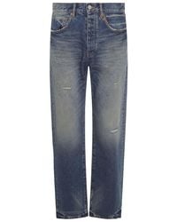 Purple Brand - P011 Calcium Powder Distressed Jeans "Mid" P011 Clpd225" - Lyst