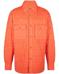 Amiri - Quilted Logo Over Shirt Casual Button-Down Msl011_665" - Lyst