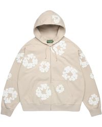 DENIM TEARS - Cotton Wreath Zip Hoodie "Cream" Dt613" - Lyst