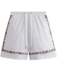 Kith - Windowpane Eyelet Belmont Short Khm060354 101" - Lyst