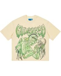 GODSPEED NEW YORK - Freedoms Protocol T-Shirt "Bone" Gs369" - Lyst