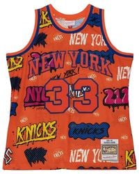 Mitchell & Ness - Slap Sticker Swingman Jersey "Knicks 1991 Patrick Ewing" Tfsm4768-Nyk91Peworan" - Lyst