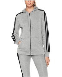 adidas - Essentials Cotton Fleece 3-Stripe Full Zip Hoodie Cd2250" - Lyst
