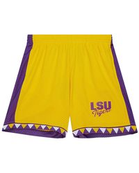 Mitchell & Ness - Ncaa Shorts Lsu 1999 "Lsu" Smsh5652 Lsu99Pppgold" - Lyst