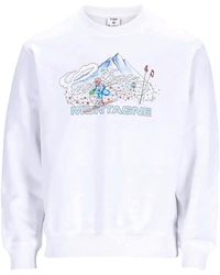 CASABLANCA - Ski Printed Crewneck Sweatshirt Aw25 Jtp 364 01" - Lyst