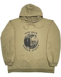 Raf Simons - Redux Aw01 New York Hooded Sweatshirt 0459 1Fw010106Rnyh Oliv" - Lyst
