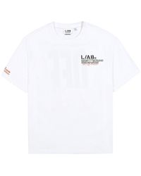 LAB C.O. OFF WHITE - Ab C/O Off- Off Active Duct Tape Ss T-Shirt Labf26T082-Wht" - Lyst