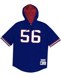 Mitchell & Ness - Nfl N&N Mesh Ss Hoodie Giants 1990 Lawrence Taylor "Royal" Nnmpsc19045 Nygroya90Lta" - Lyst