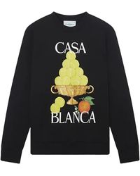 CASABLANCA - La Corbeille D'Oranges Sweatshirt Mf24Jtp00108 Blk" - Lyst