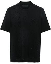 Amiri - Ma Shotgun Embroidered T-Shirt Amjyte1059 001" - Lyst