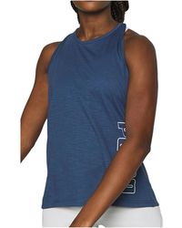 PUMA - Twist It Logo Tank Top "Dark Denim" 517421 19" - Lyst